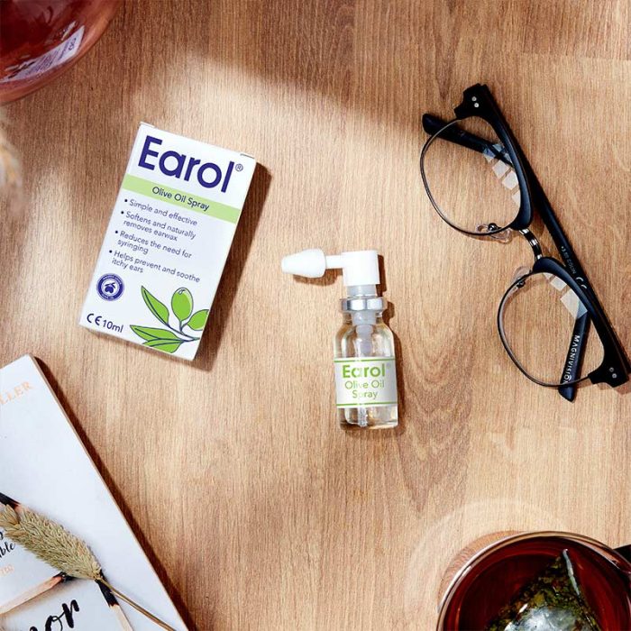 Earol Olive Oil Spray bottle and packaging