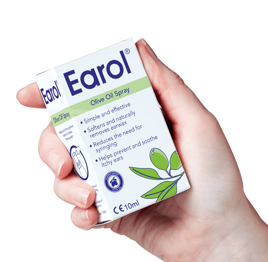 Earol packaging in hand